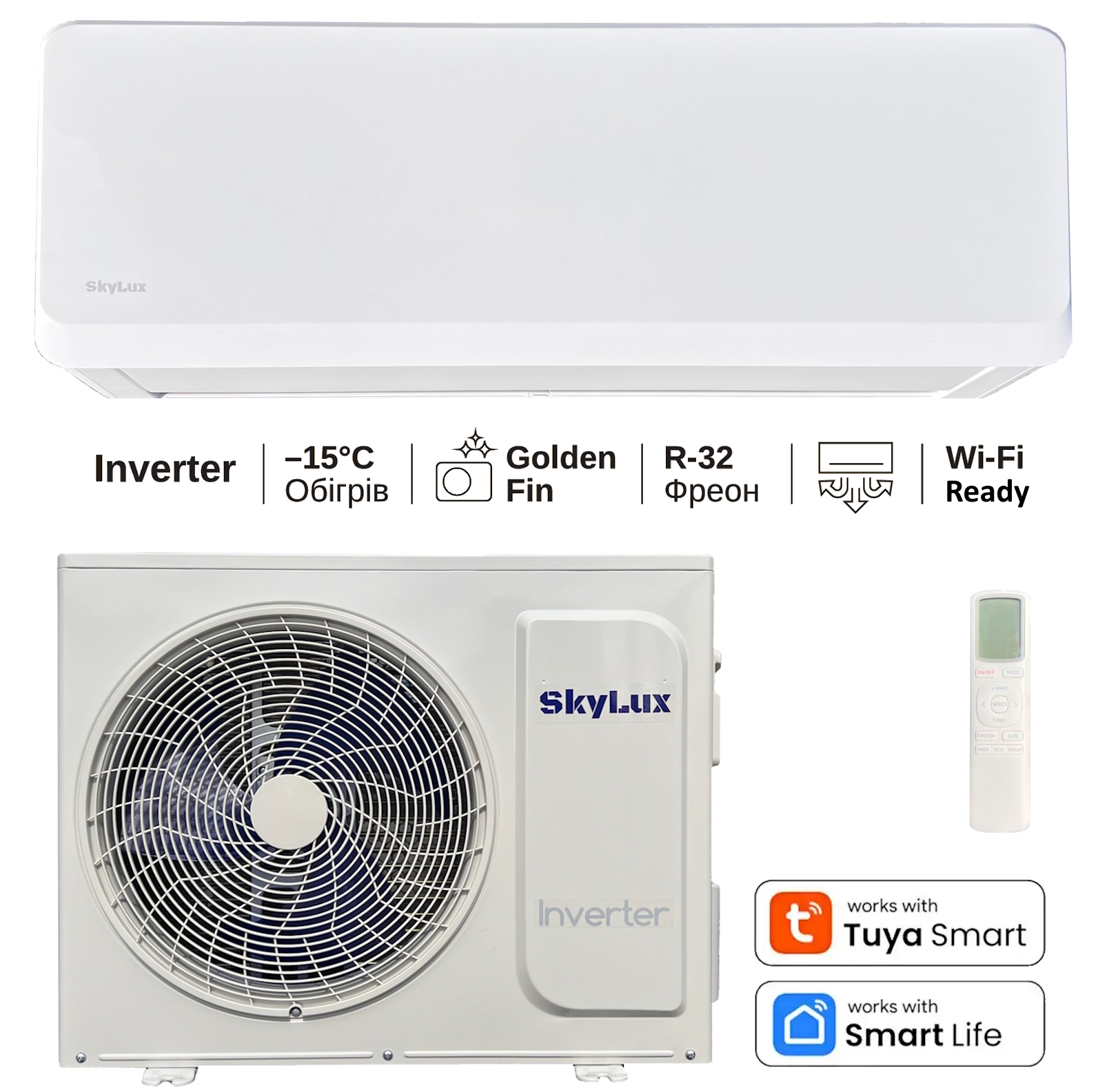 Кондиціонер настінний SkyLux SK-12CDR3DI